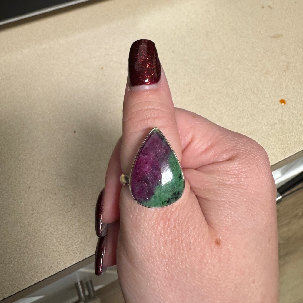 Ruby Zoisite Ring - image 1